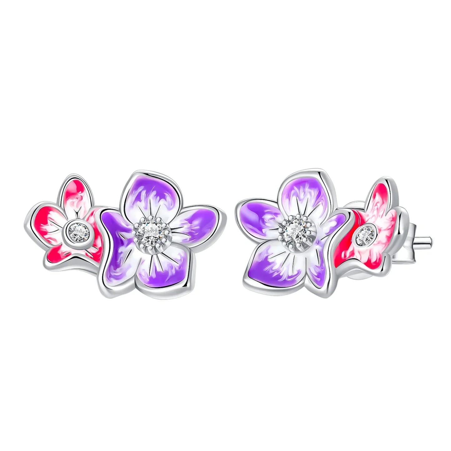 925 Sterling Silver Tulip Hoop Earrings with Dragonfly Firefly Bow Shell Conch and Turtle Designs Fine Jewelry Gifts for Women