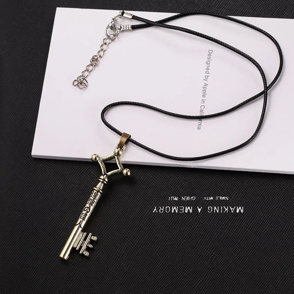 FSUNION Attack On Titan Eren Pendant Necklace Vintage Anime Jewelry For Men Cosplay