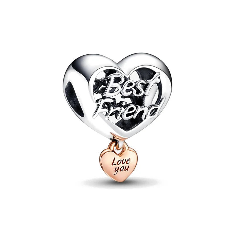 European 925 Sterling Silver Family Tree Charm Pendant Bead for Best Friend and Mom Jewelry Fit for Bracelet and Necklace
