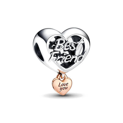 European 925 Sterling Silver Family Tree Charm Pendant Bead for Best Friend and Mom Jewelry Fit for Bracelet and Necklace