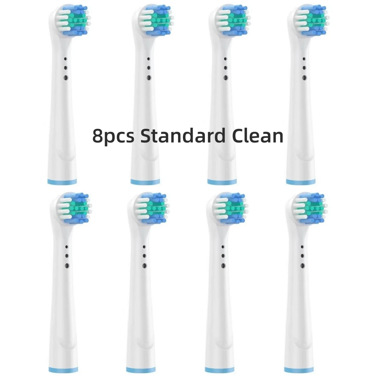 Toothbrush Replacement Heads Refill for Oral B Electric Toothbrush Pro1000 Pro 3000 Pro5000 Pro7000 Vitality Floss Action - 16 Pack 8 Standard Clean