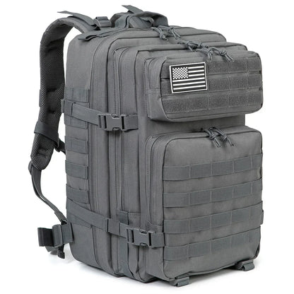 45L Large Capacity Tactical Backpacks for Men and Women Gray