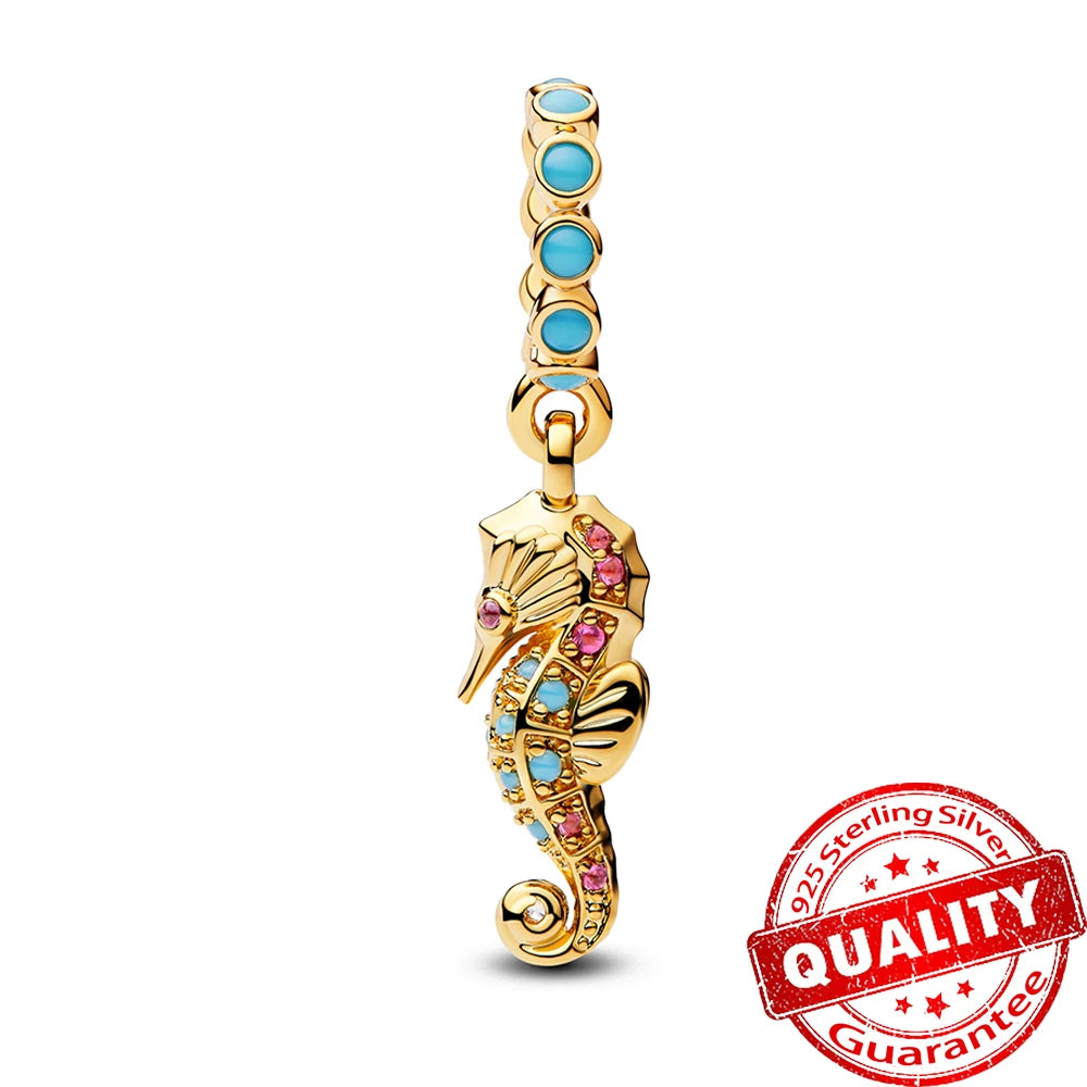 Sterling Silver Ocean-Themed Charm Pendant for Bracelets and Necklaces FCC522