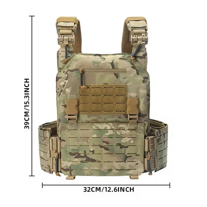 New Combat Vest 6094 Quick Detachable Tactical Black Gear