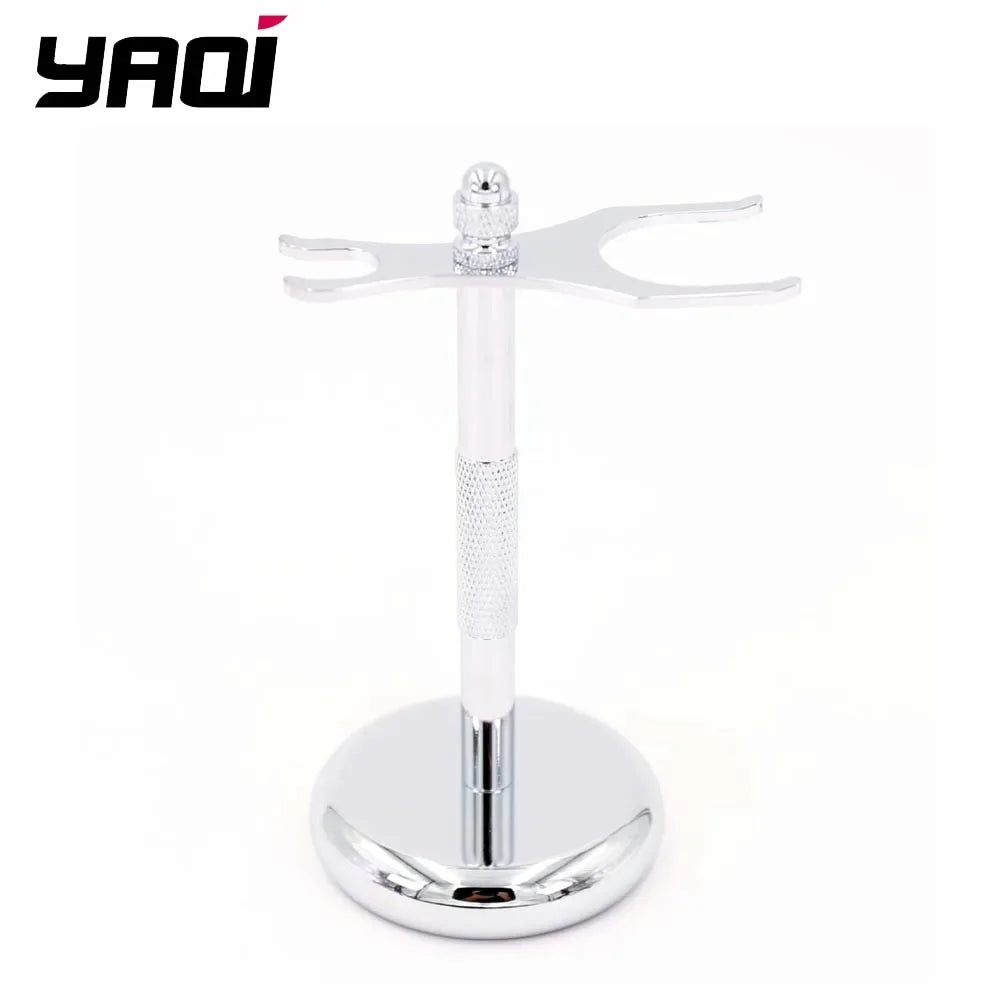 Yaqi Men's Premium Shaving Brush and Razor Stand Set for Superior Grooming