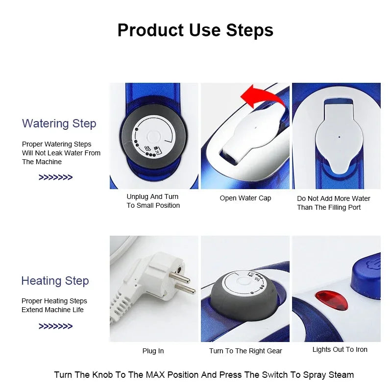 High Quality Portable Steam Iron Handheld Garment Steamer 110V US-220V EU