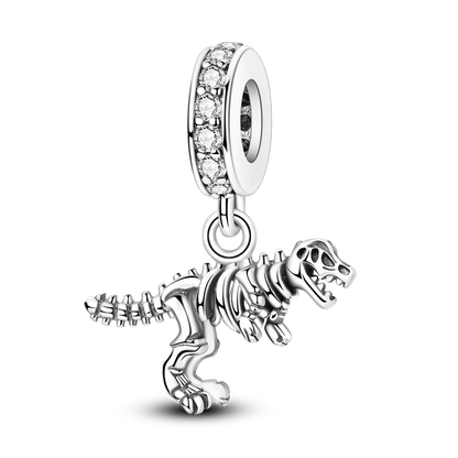 Silver Star Moon Heart Charm Bracelet with CZ Beads and Angel Wing Pendant for Women KTC1365