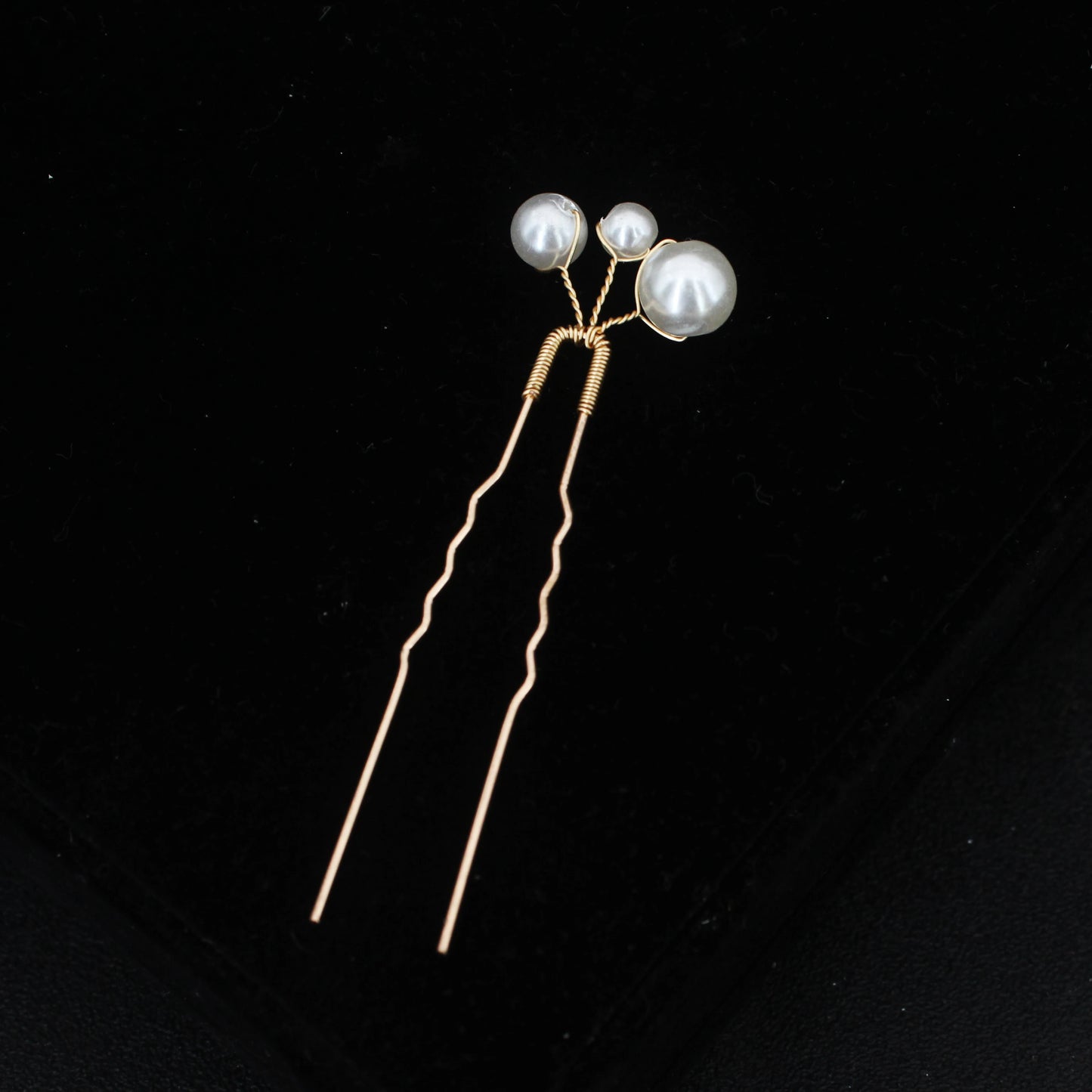 Elegant Bridal Rhinestone Hair Pins with Pearls for Wedding and Party