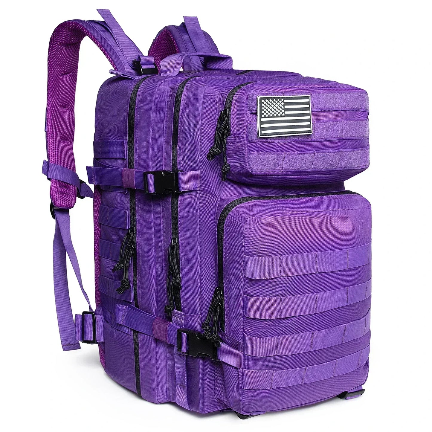 45L Large Capacity Tactical Backpacks for Men and Women Purple