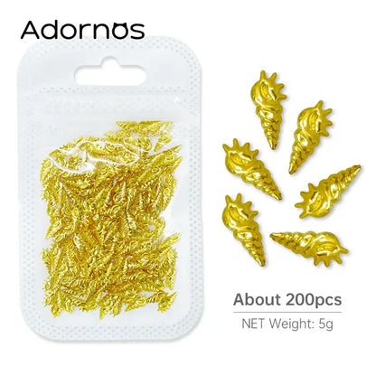Resin Filling Metal Rivet Moon Stars Nail Art Decorations Mixed Beach Ocean Style Jewelry DIY Charms 5g-HYLD-13