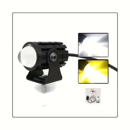 Motorcycle LED Fog Light Projector Lens 6000K IP65