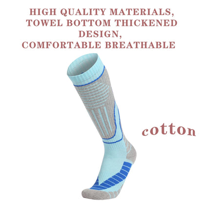 Thermal Winter Cotton Ski Socks For Women And Kids Thick