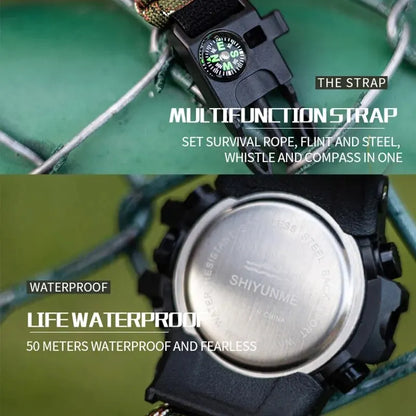 Outdoor Survival Watch Multifunctional Waterproof Tactical Bracelet