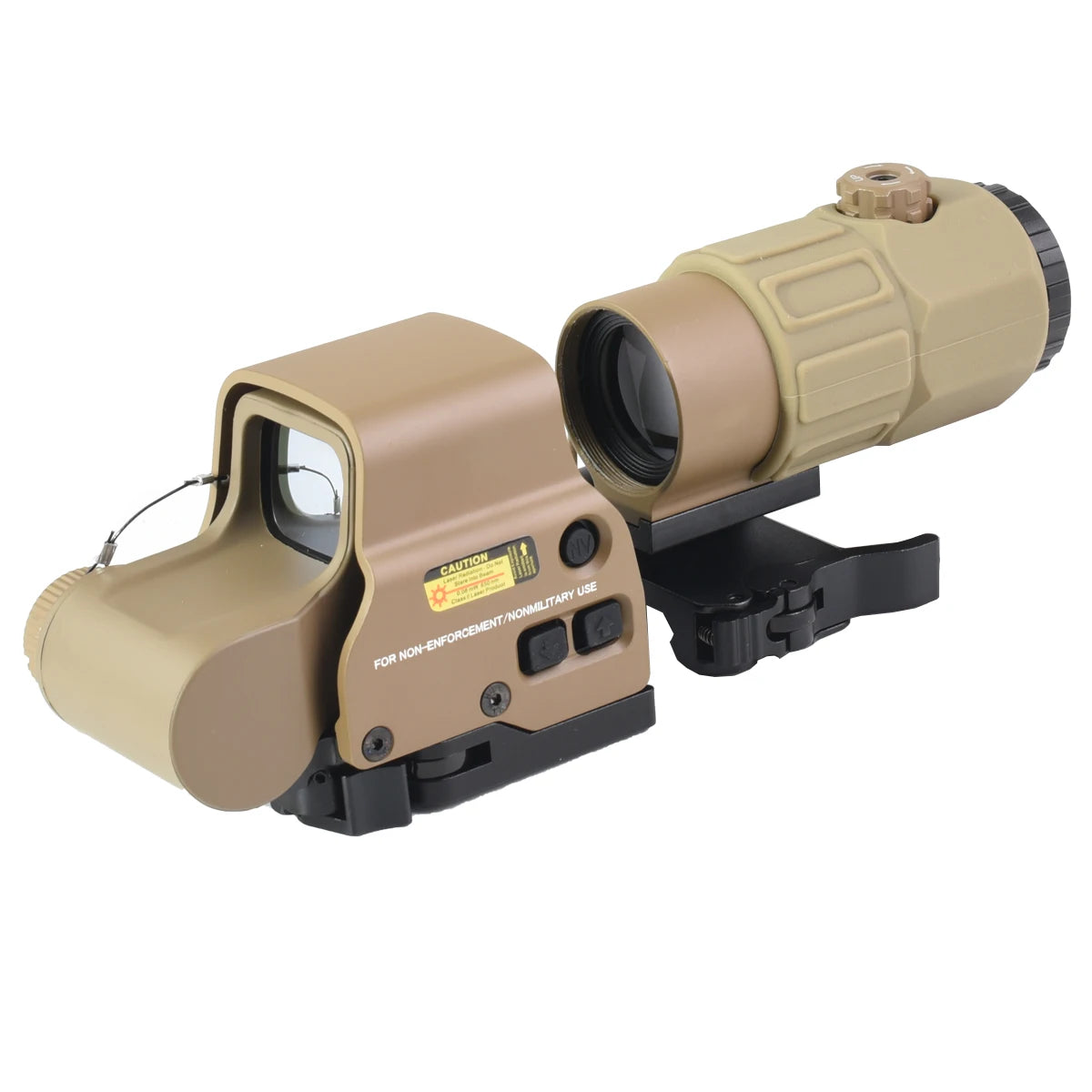 E*T*CH 558 Holographic Red Green Dot Sight Collimator Tactical 3X 5X Magnifier Combo for Hunting and Airsoft Riflescope