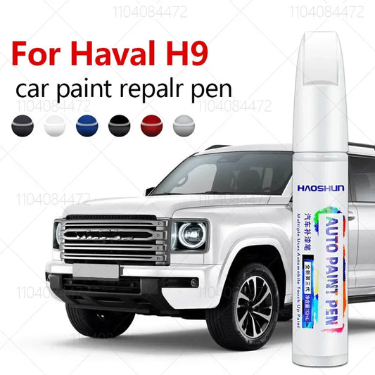 For GWM Haval H9 B590 2014-2025 Precision Touch Up Paint Pen DIY Scratch Remover Black White Green Grey