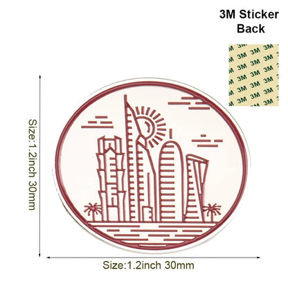 Stylish Saudi Arabia Themed Metal Pin Brooches for Mobile Phones