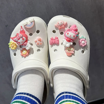 Miniso Cute Cartoon Kuromi 3D Charm Shoe Accessories for DIY Sandals and Slippers
