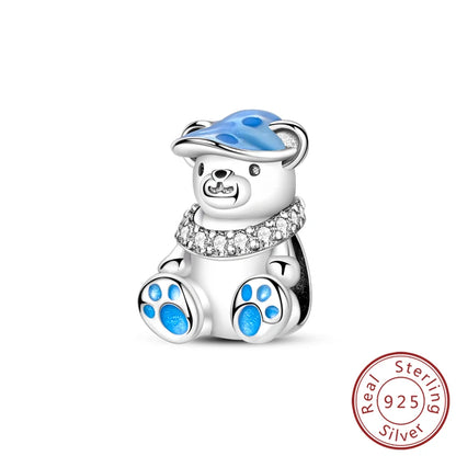 Sterling Silver Charms Set for DIY Pendant Bracelets Creative Jewelry Collection KTC1449