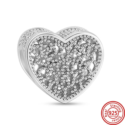 Silver Animal Hearts Infinity Crown Bead Charms Bracelet for Women 925 Sterling Silver Jewelry Y413