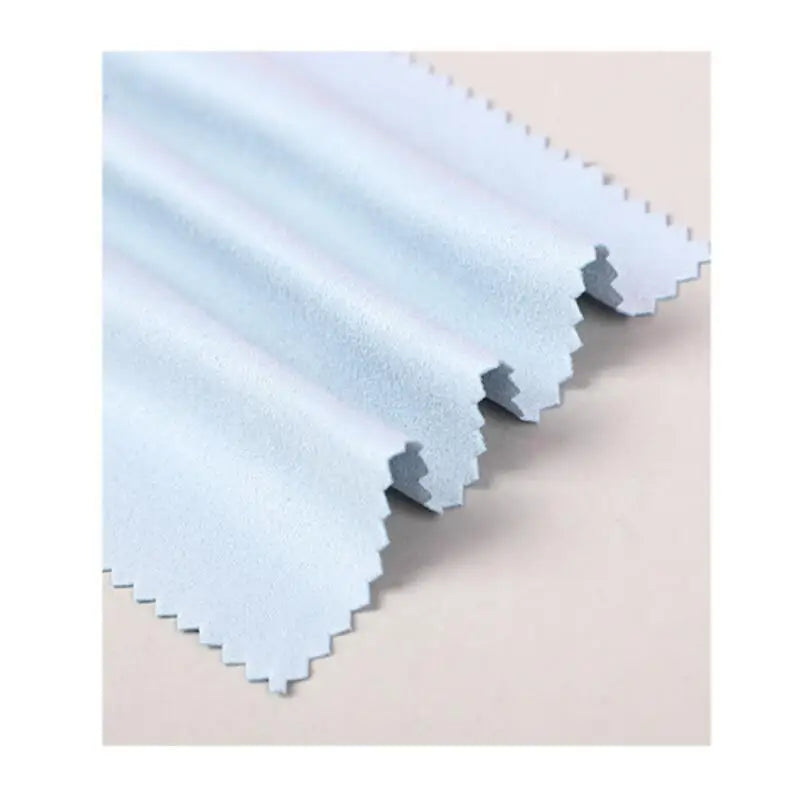Zavorohin Soft Microfiber Suede Cleaning Cloths for Glasses and Jewelry, 100 Pack, Custom Logo Options