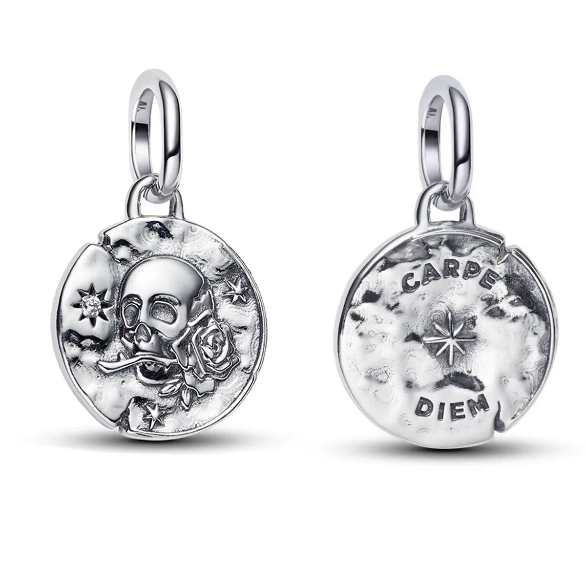 925 Sterling Silver Gold Star Moon Heart Charms Beads for DIY Jewelry Gifts