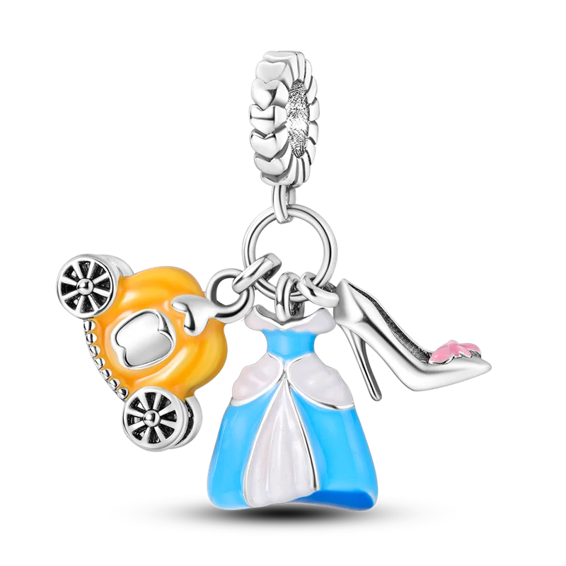 925 Sterling Silver Charm Bead Bracelet for Smartwatch and DIY Jewelry KTC636