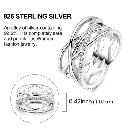 Women’s 925 Sterling Silver Dream Catcher Dragon Ring with Sun Zircon Heart Design KTR330