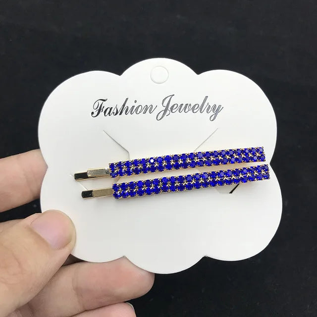 Vintage Moon and Star Rhinestone Hairpin for Women Bridal Accessories