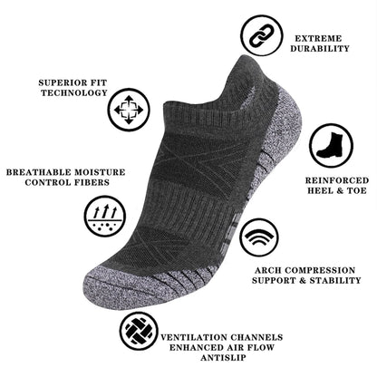 Breathable Cotton Ankle Sports Socks Thick Soft Crew