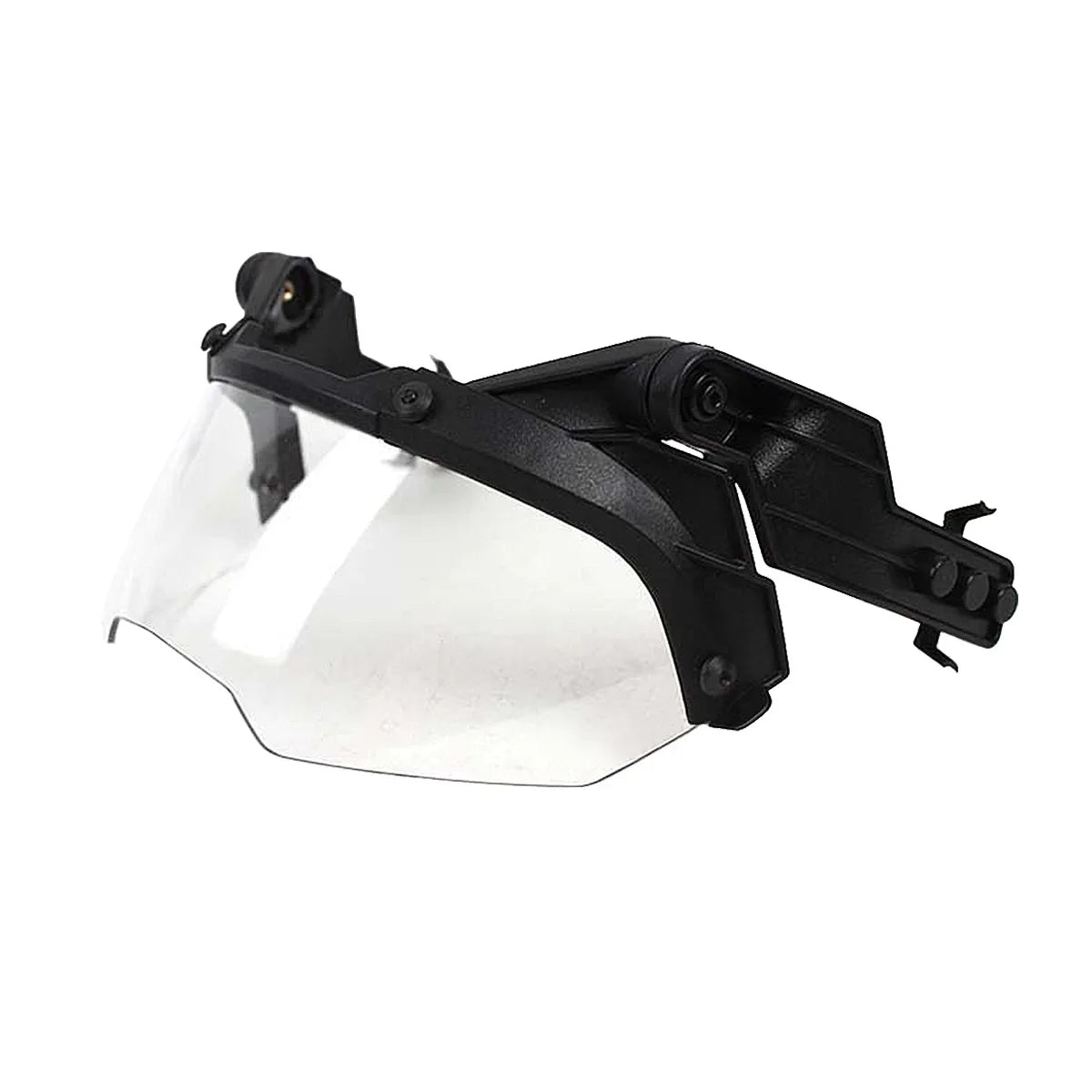 New Tactical FAST Helmet Half Face Mask With Flip Goggles BK Goggles 1