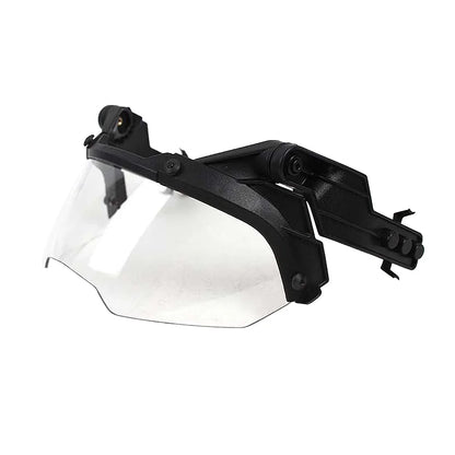 New Tactical FAST Helmet Half Face Mask With Flip Goggles BK Goggles 1