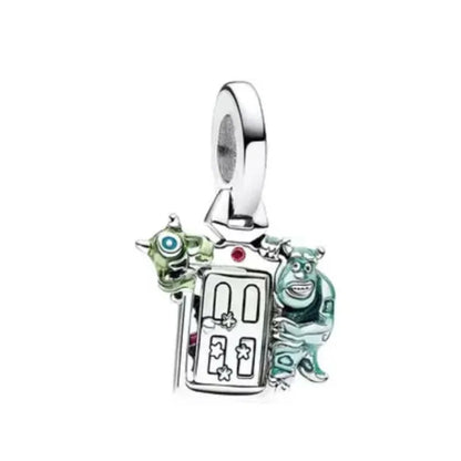 Exquisite 925 Silver Shell Bead Mouse Pendant for European Bracelets – DIY Jewelry Accessory with Zircon