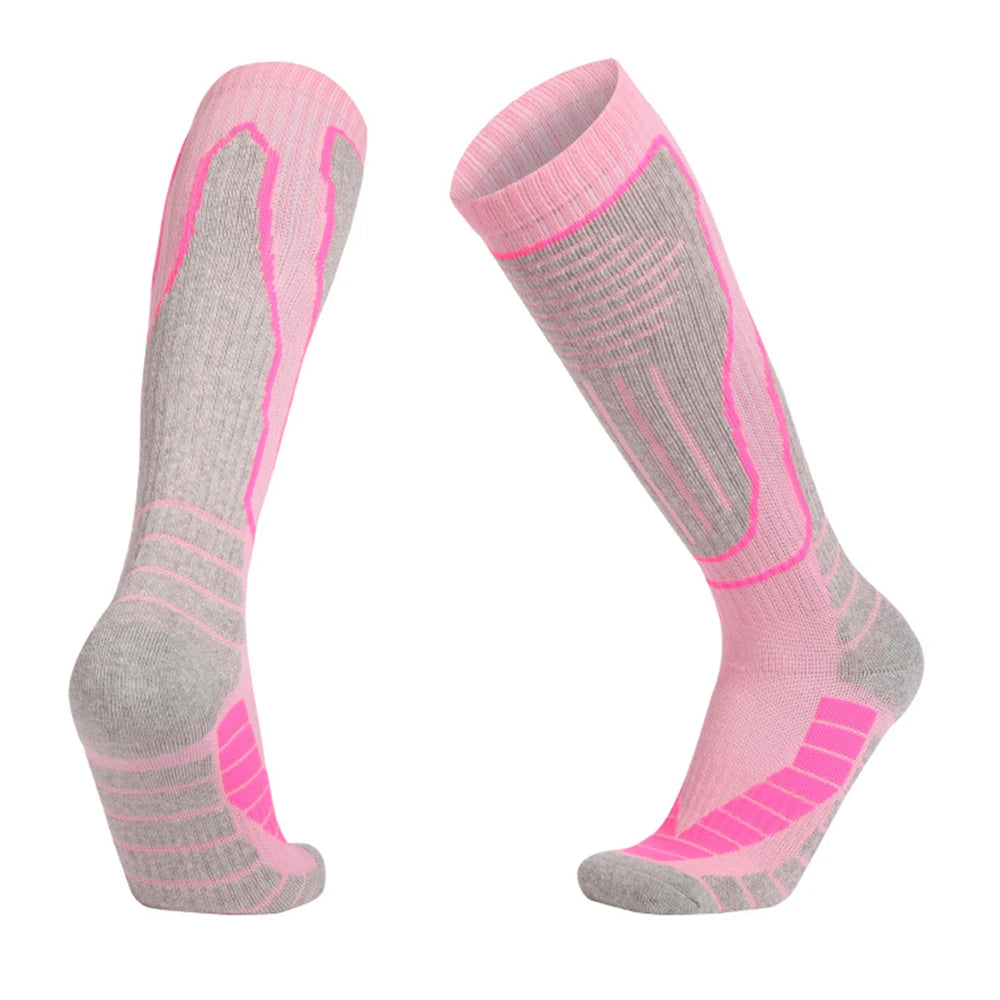 Thermal Winter Cotton Ski Socks For Women And Kids Thick