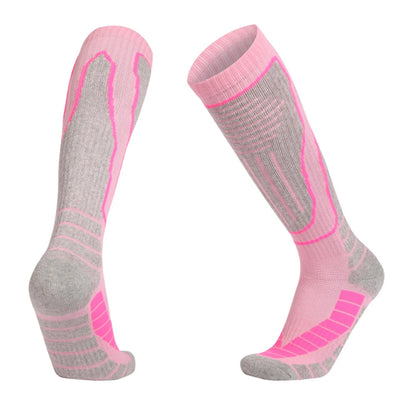 Thermal Winter Cotton Ski Socks For Women And Kids Thick