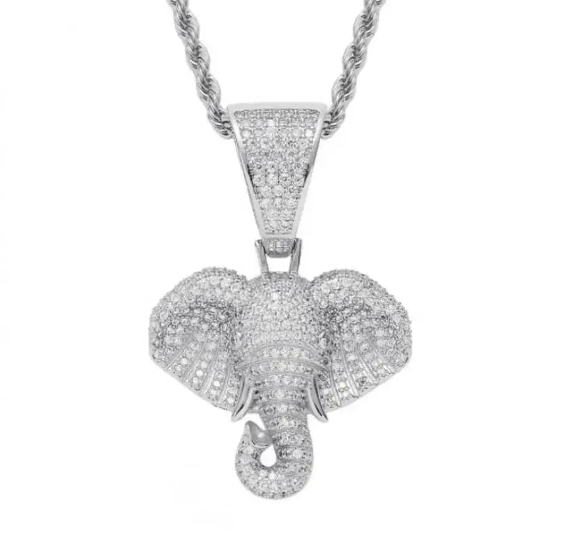 Cubic Zirconia Hip Hop XO Pendant Necklace for Men and Women