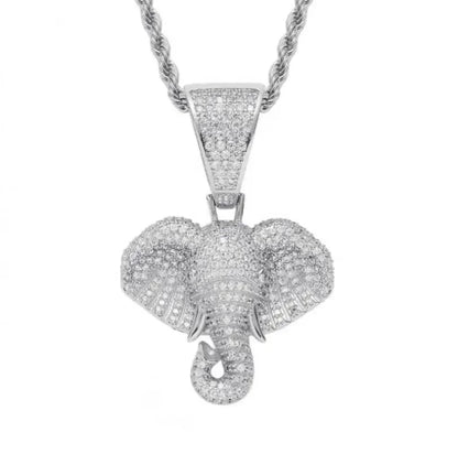 Cubic Zirconia Hip Hop XO Pendant Necklace for Men and Women
