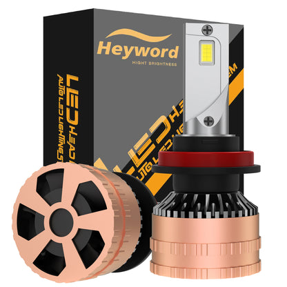Heyword LED Headlight Bulbs 6500K 160W 30000LM Kit Plug