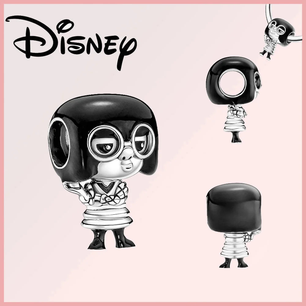 Disney 925 Sterling Silver Stitch Minnie Winnie Dangle