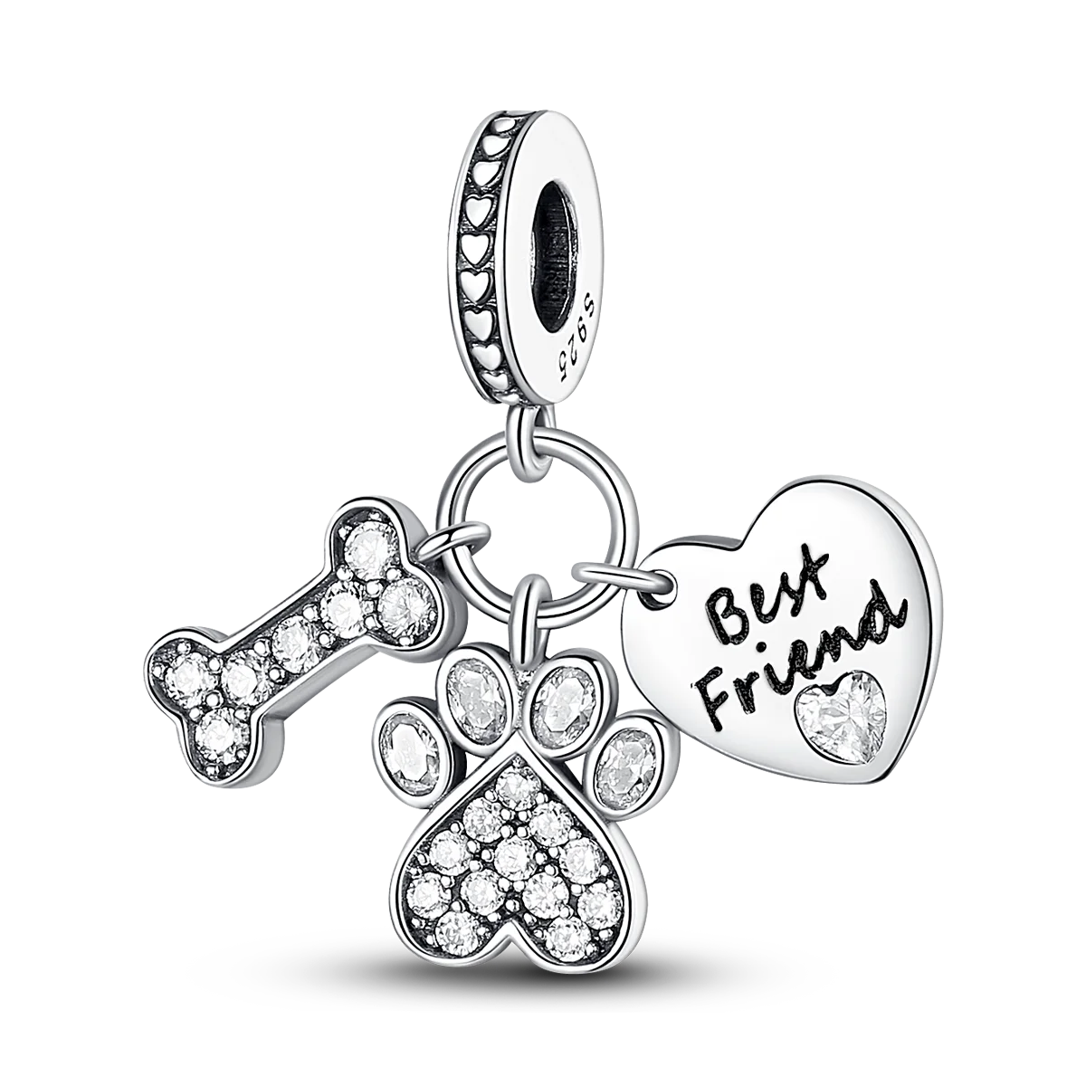 Pink Butterfly Luminous Firefly Dangle Charms 925 Sterling Silver Beads for DIY Jewelry KTC040