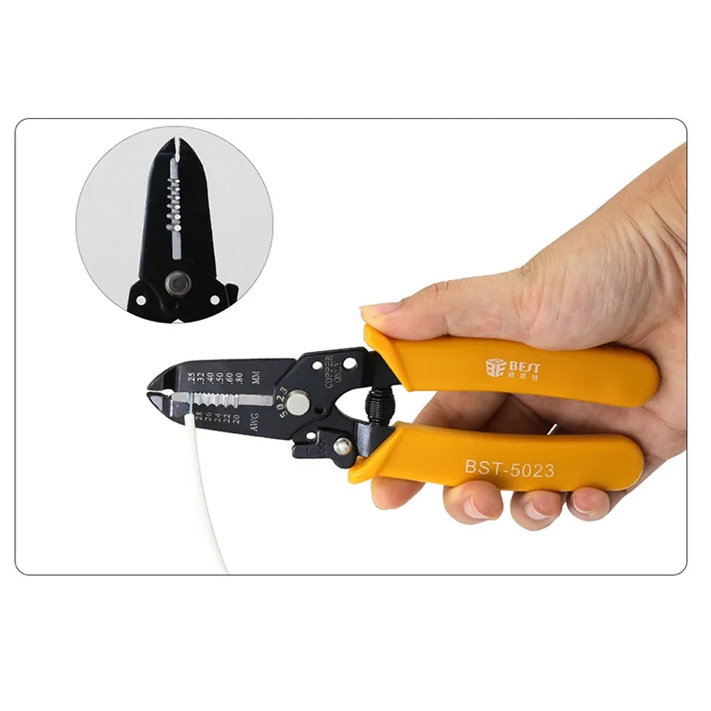 BST-5023 Precision Wire Stripper - User-Friendly Tool for 20-30 AWG Copper Cables