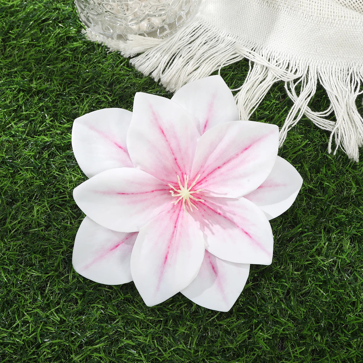 Awaytr Hawaiian Flower Hair Clip for Women and Girls - Romantic Bohemian Floral Side Bangs Accessory