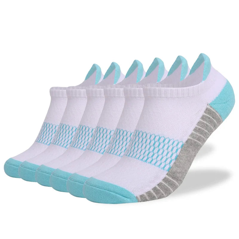 6 Pairs Women Cushioned Sports Socks Anti Odor Arch Support