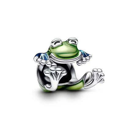 925 Silver Monkey Elephant Sun Moon Bead Pendant Charm