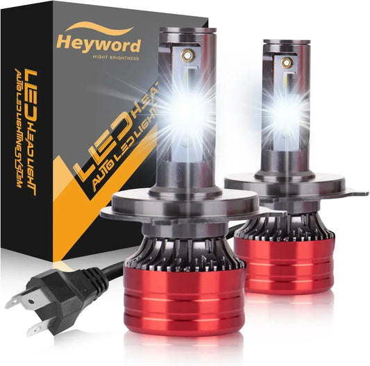 Heyword H4 LED Headlight 120W 30000LM 6000K Xenon White