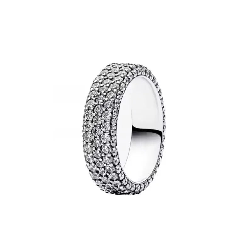 Elegant 925 Sterling Silver Zircon Ring for Women Mother's Day Gift B4972