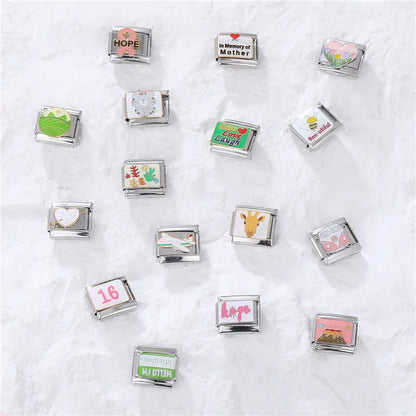 Y2K Retro Charm Bracelet Links Stainless Steel DIY Jewelry Accessories