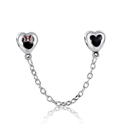 Exquisite 925 Silver Shell Bead Mouse Pendant for European Bracelets – DIY Jewelry Accessory with Zircon