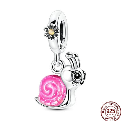 925 Sterling Silver Mom Heart Puzzle Charm Bead Luminous