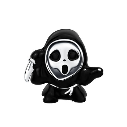 Sterling Silver Halloween Skull Bat Pumpkin Charm Pendant for DIY Jewelry SCR6331