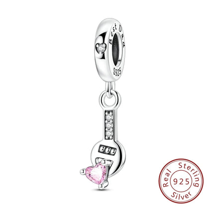 Elegant 925 Sterling Silver Turtle Pendant Beads for Bracelets KSC417